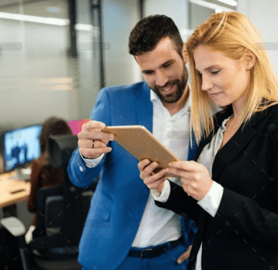 demo attachment 545 businesspeople discussing while using digital wfgvc3x@2x